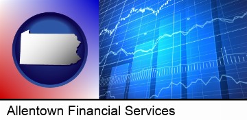 a financial chart in Allentown, PA