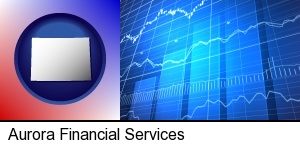 a financial chart in Aurora, CO