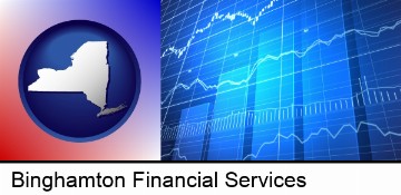 a financial chart in Binghamton, NY
