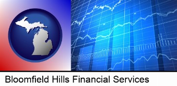 a financial chart in Bloomfield Hills, MI