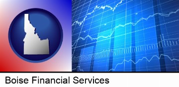 a financial chart in Boise, ID