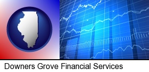 Downers Grove, Illinois - a financial chart