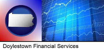 a financial chart in Doylestown, PA