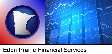 a financial chart in Eden Prairie, MN