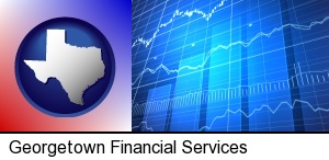 a financial chart in Georgetown, TX