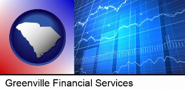 a financial chart in Greenville, SC