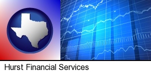 a financial chart in Hurst, TX
