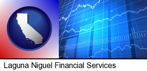 a financial chart in Laguna Niguel, CA