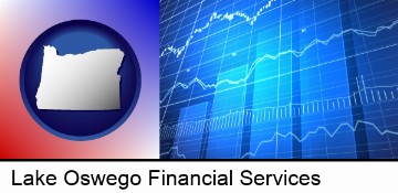 a financial chart in Lake Oswego, OR