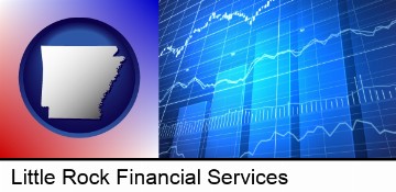 a financial chart in Little Rock, AR