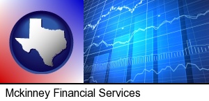a financial chart in Mckinney, TX