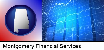 a financial chart in Montgomery, AL