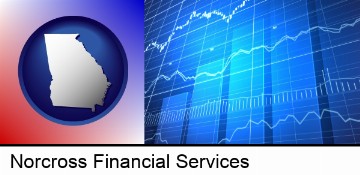 a financial chart in Norcross, GA