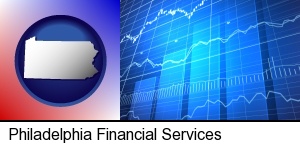 Philadelphia, Pennsylvania - a financial chart