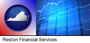 a financial chart in Reston, VA