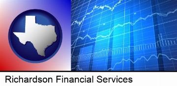 a financial chart in Richardson, TX
