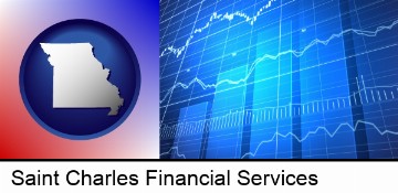 a financial chart in Saint Charles, MO
