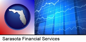 a financial chart in Sarasota, FL