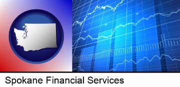 a financial chart in Spokane, WA