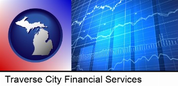 a financial chart in Traverse City, MI