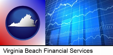 a financial chart in Virginia Beach, VA