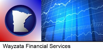 a financial chart in Wayzata, MN