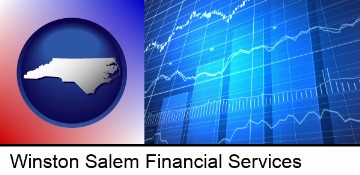 a financial chart in Winston Salem, NC