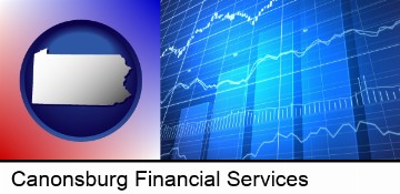 a financial chart in Canonsburg, PA