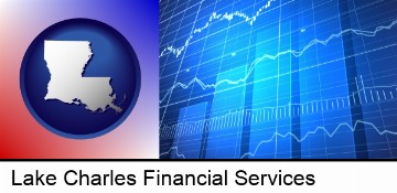 a financial chart in Lake Charles, LA