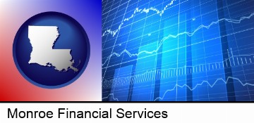 a financial chart in Monroe, LA