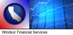 a financial chart in Windsor, CA
